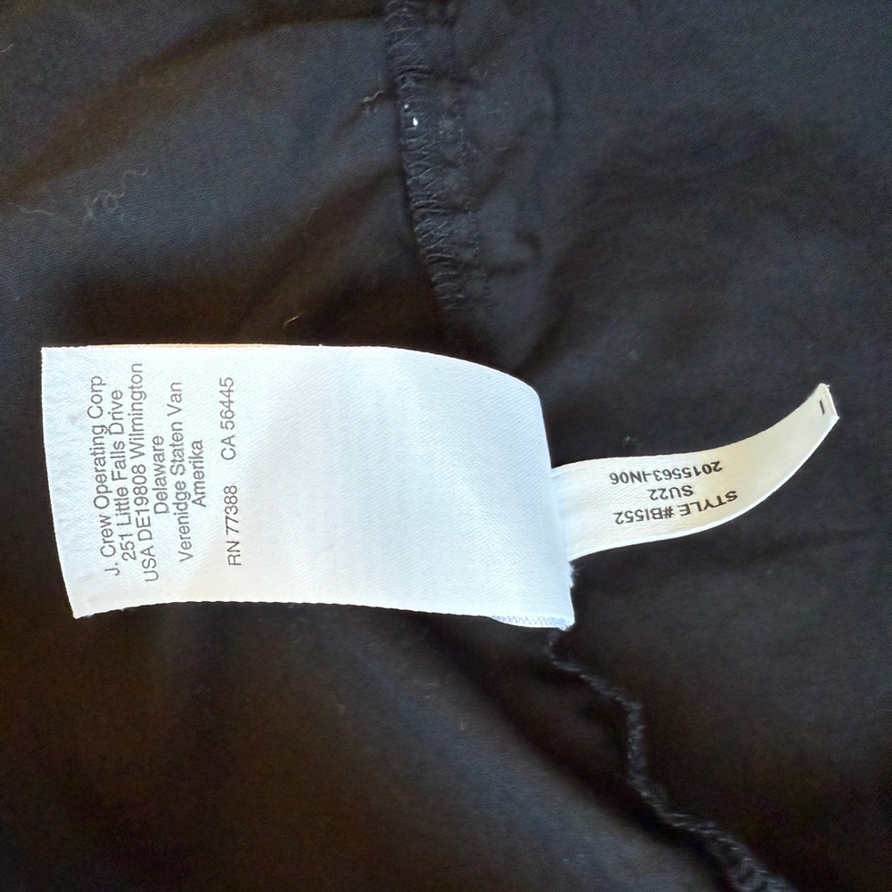 J. Crew Harbour Side-Cutout Dress in Black Size XS Petite - Picture 7 of 7